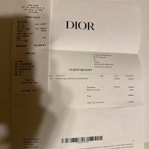 Dior mini saddle bag